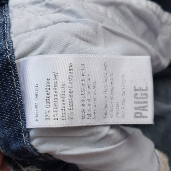 Paige size 25 Chambray wide-leg denim jeans - Picture 12 of 12